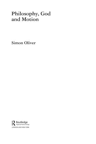 PHILOSOPHY, GOD AND MOTION