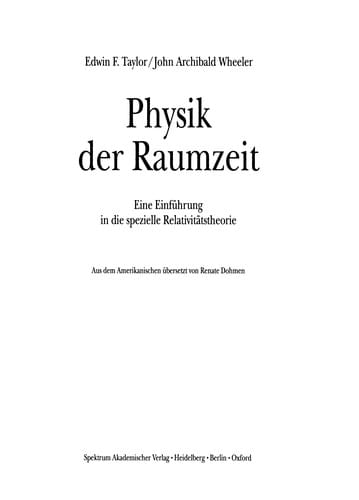 Physik der Raumzeit