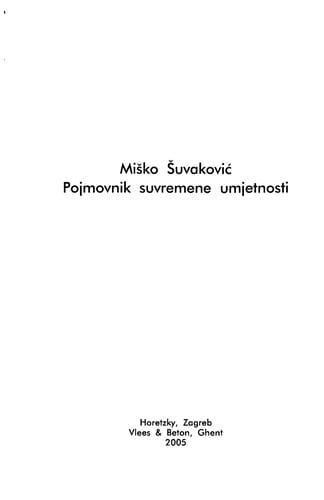 Pojmovnik suvremene umjetnosti