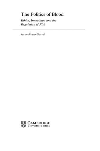 The politics of blood