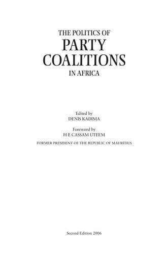 The politics of party coalitions in Africa