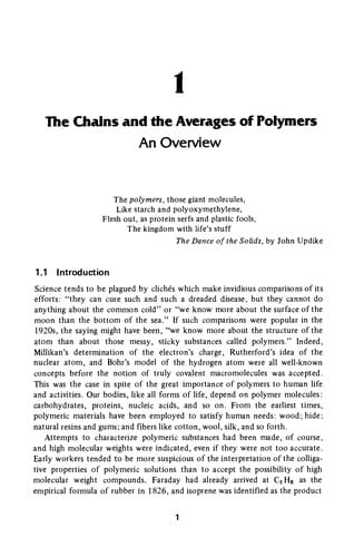 Polymer chemistry
