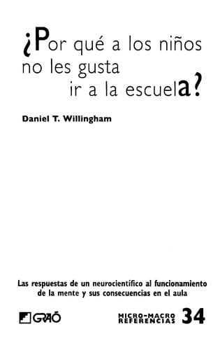 ¿Por qué a los niños no les gusta ir a la escuela?