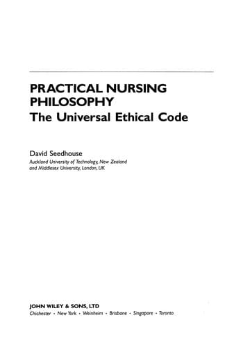 Practical nursing philosophy