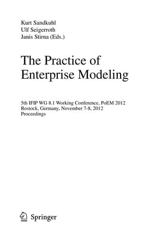 The Practice of Enterprise Modeling