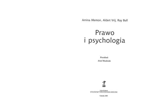 Prawo i psychologia