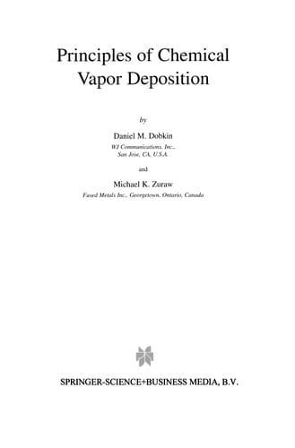 Principles of Chemical Vapor Deposition