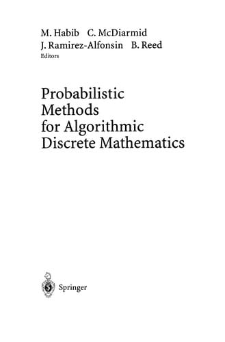Probabilistic Methods for Algorithmic Discrete Mathematics