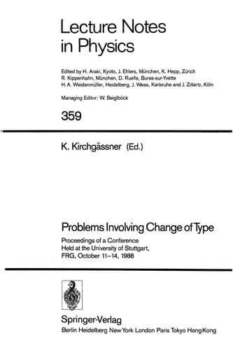 Problems involving change of type