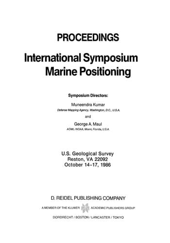Proceedings International Symposium on Marine Positioning
