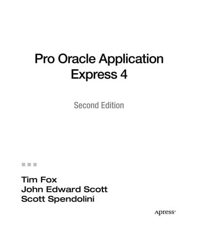 Pro Oracle Application Express 4