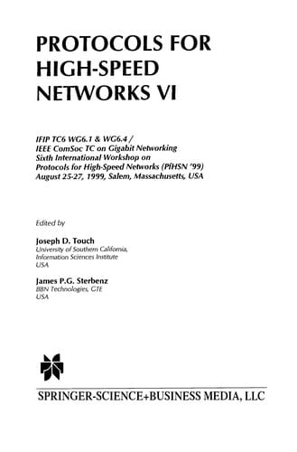 Protocols for High-Speed Networks VI