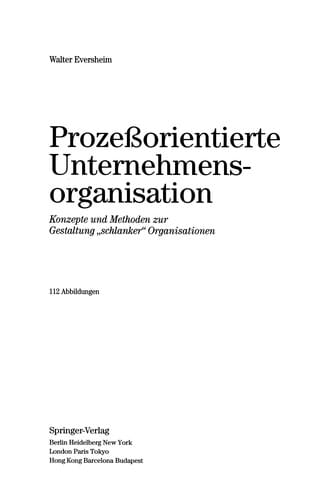 Prozeßorientierte Unternehmensorganisation