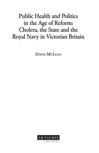 Public health and politics in the age of reform