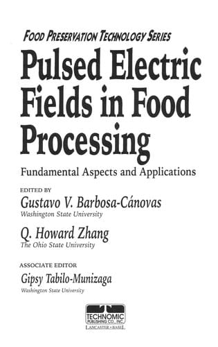 Pulsed electric fields in food processing
