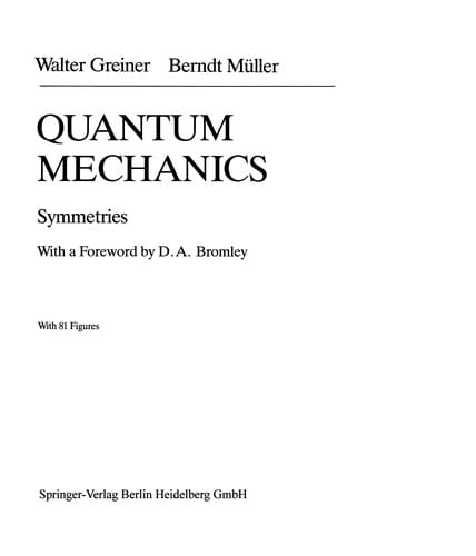Quantum mechanics, symmetrics