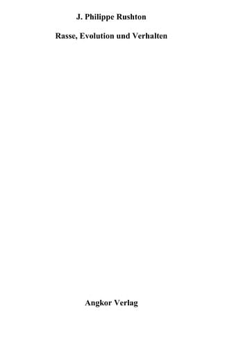 Rasse, Evolution und Verhalten