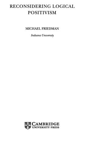 Reconsidering logical positivism