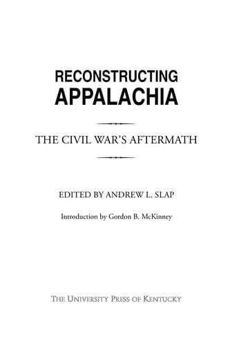 Reconstructing Appalachia