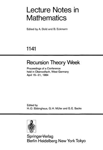 Recursion theory week