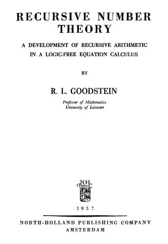 Recursive number theory