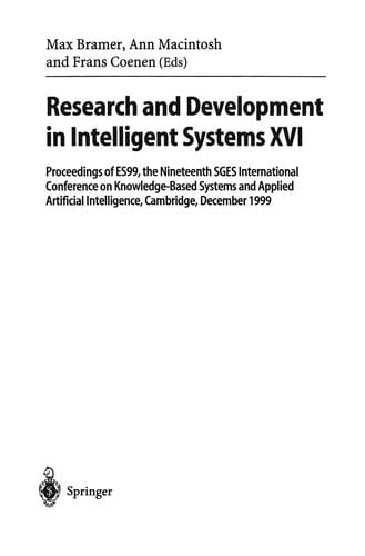 Research and Development in Intelligent Systems XVI