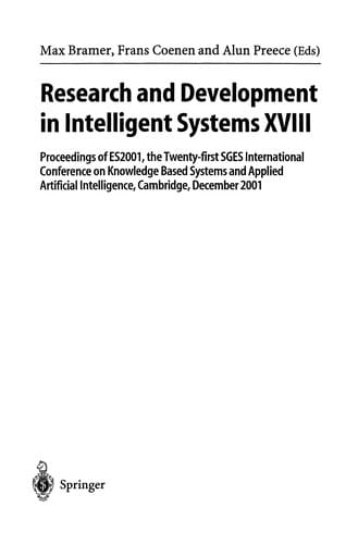 Research and Development in Intelligent Systems XVIII