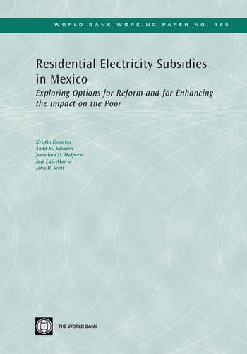 Residential electricity subsidies in Mexico