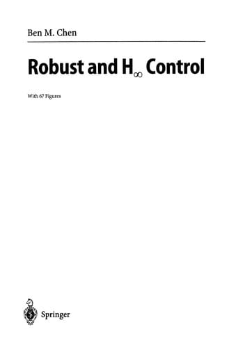 Robust and H∞ Control