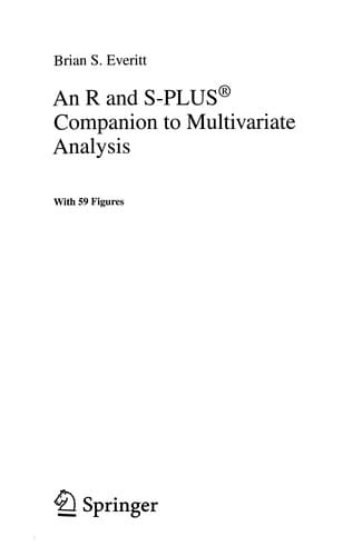 An R AND S-plus companion to multivariate analysis