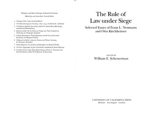 The rule of law undersiege