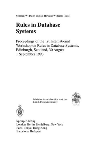 Rules in Database Systems
