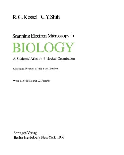 Scanning Electron Microscopy in BIOLOGY