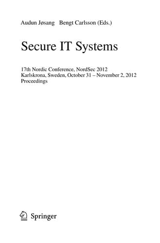 Secure IT Systems