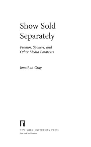 Show sold separately