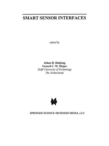 Smart Sensor Interfaces