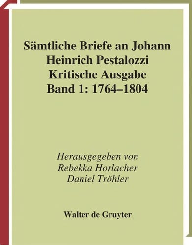 Sämtliche Briefe an Johann Heinrich Pestalozzi