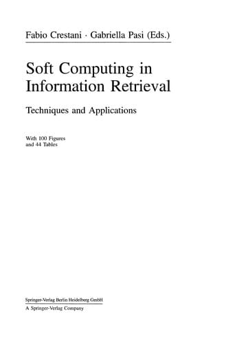 Soft Computing in Information Retrieval