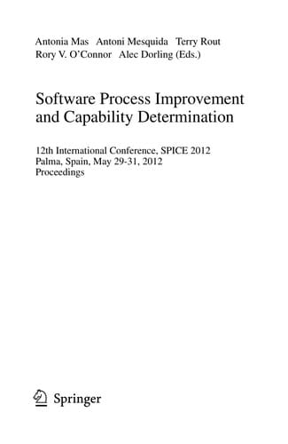 Software Process Improvement and Capability Determination
