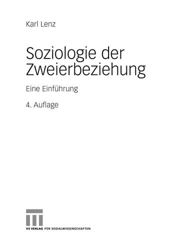 Soziologie der Zweierbeziehung