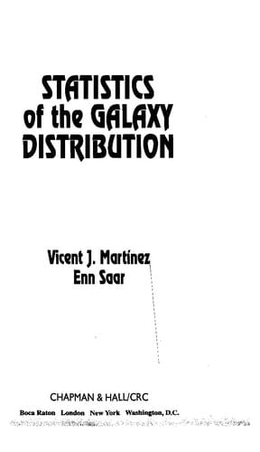Statistics of the galaxy distribution