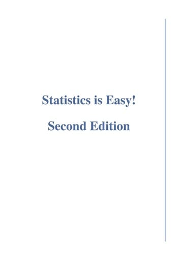 Statistics is easy!
