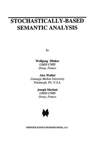 Stochastically-based semantic analysis