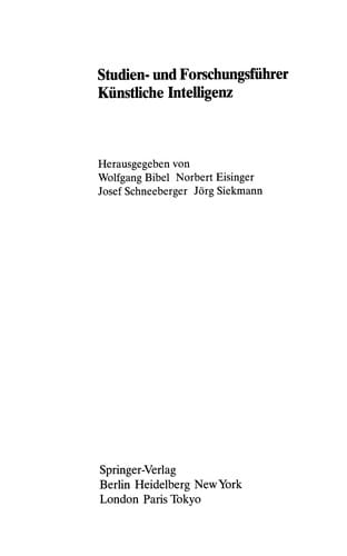 Studien- und Forschungsführer Künstliche Intelligenz