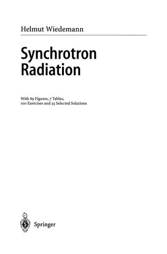 Synchrotron Radiation
