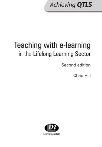Teaching with e-learning in the lifelong learning sector