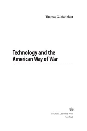 Technology and the American Way of War Since 1945