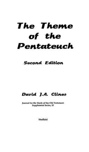 The theme of the Pentateuch