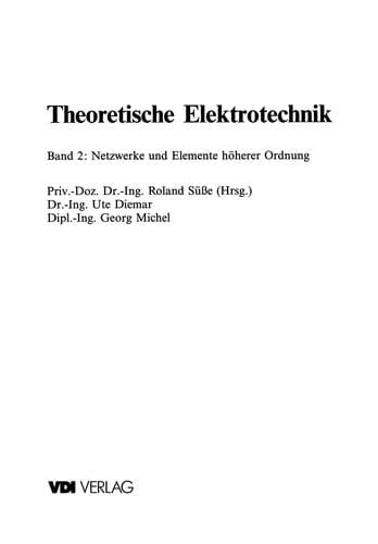 Theoretische Elektrotechnik