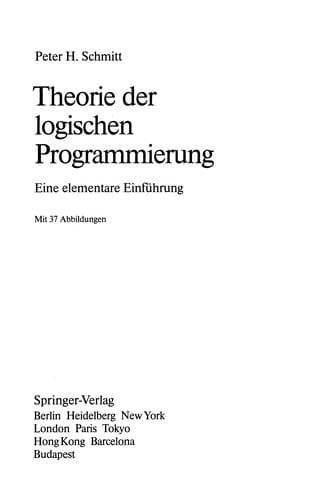 Theorie der logischen Programmierung